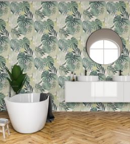 Abstract Jungle Wallpaper by Brand McKenzie Leaf Green