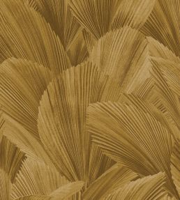 Abstract Leaves Wallpaper by Eijffinger Yellow/Gold