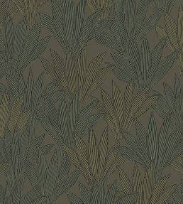 Abstract Palm Wallpaper by Eijffinger Dark Green