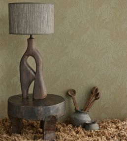 Abstract Palm Wallpaper by Eijffinger Blue