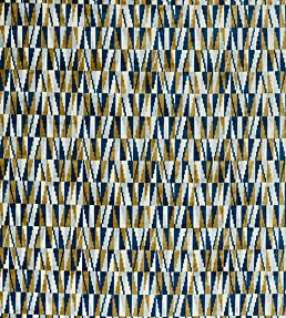 Acute Fabric by Harlequin Cobalt Ochre