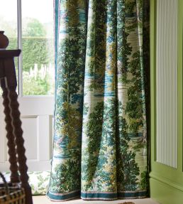 Ancient Canopy Fabric by Sanderson Sap Green