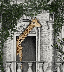 Animal Architecture Wallpaper by Brand McKenzie Architecture Green