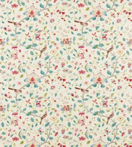 Aril's Garden Fabric by Sanderson Blue Clay/Pink