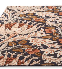 Morris & Co Artichoke rug Amber Charcoal 127103-140200 Amber Charcoal