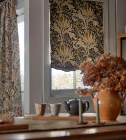 Artichoke Velvet Fabric by Morris & Co Barbed Berry