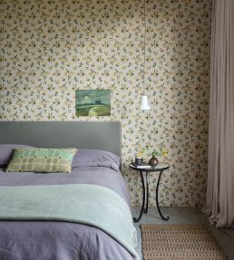 Auguste Wallpaper by Farrow & Ball Bancha / India Yellow