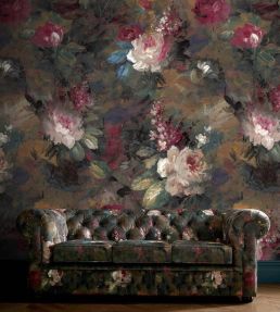 Ava Marika Fabric by Woodchip & Magnolia Teal/Orange