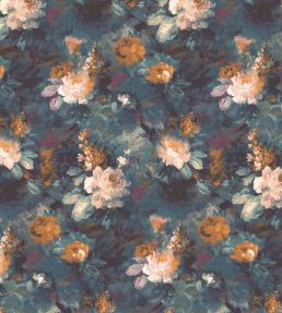 Ava Marika Fabric by Woodchip & Magnolia Teal/Orange