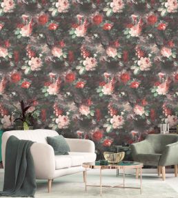 Ava Marika Mural by Woodchip & Magnolia Blush Rouge