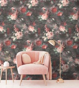 Ava Marika Mural by Woodchip & Magnolia Blush Rouge