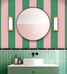 Awning Stripe Wallpaper by Woodchip & Magnolia Watermelon