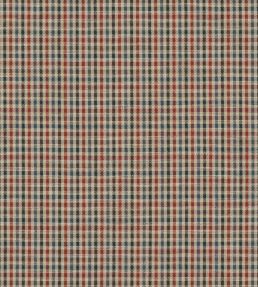 Babington Check Fabric by Mulberry Home Red/Blue