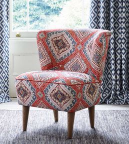 Rozel Fabric by Baker Lifestyle Indigo