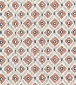 Vasco Fabric by Baker Lifestyle Indigo / Spice