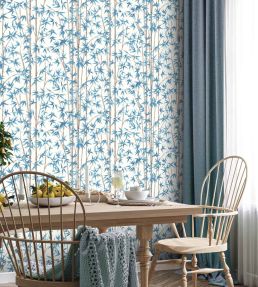 Bamboozle Wallpaper by Woodchip & Magnolia Cornflower