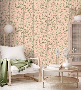Bamboozle Wallpaper by Woodchip & Magnolia Salmon