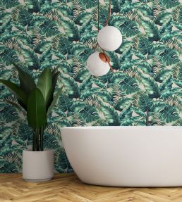 Banana Leaves Wallpaper by Brand McKenzie Blush Pink