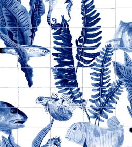 Bank of Fish Wallpaper by Coordonne Tiles