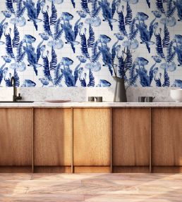 Bank of Fish Wallpaper by Coordonne Tiles