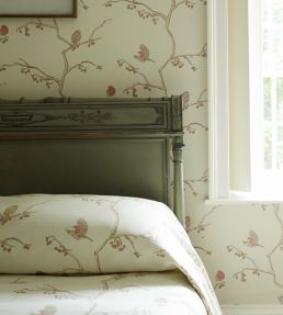 English Robin Fabric by Barneby Gates Parchment