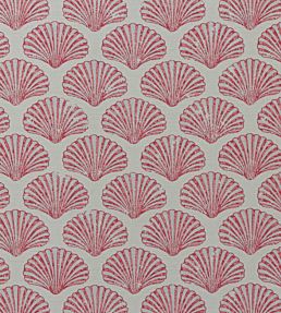 Scallop Shell Fabric by Barneby Gates Red