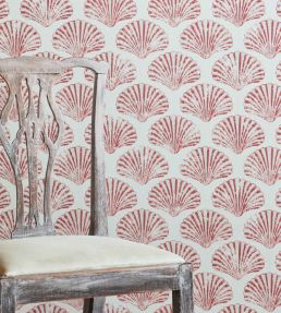 Scallop Shell Wallpaper by Barneby Gates Red