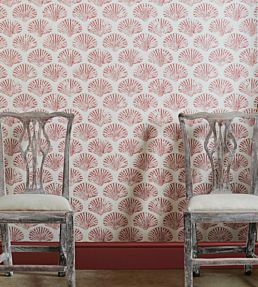 Scallop Shell Wallpaper by Barneby Gates Red