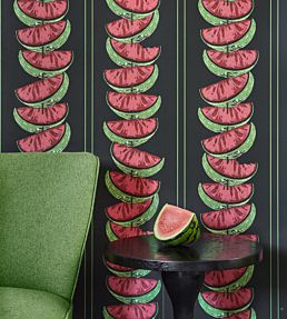 Watermelon Wallpaper by Barneby Gates Charcoal