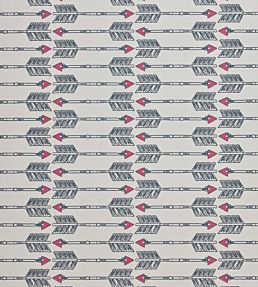 Arrows Wallpaper by Barneby Gates Charcoal Pink