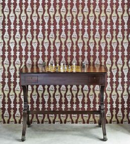 Chess Wallpaper by Barneby Gates Burgundy
