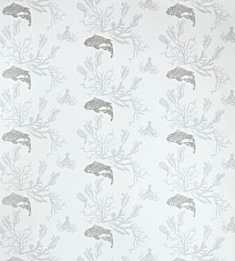 Coral Wallpaper by Barneby Gates Grey/Silver