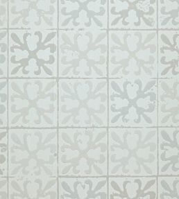 Fleur De Lys Tile Wallpaper by Barneby Gates Vintage Grey