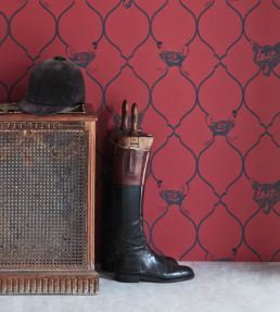 Fox And Hen Wallpaper by Barneby Gates Brick