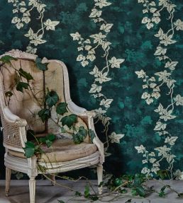Ivy Wallpaper by Barneby Gates Deep Green