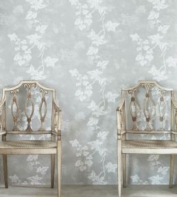 Ivy Wallpaper by Barneby Gates Aged Grey