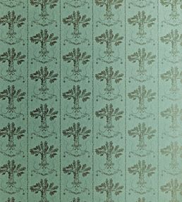 Lucky Charms Wallpaper by Barneby Gates Graphite on Demin