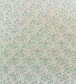 Scallop Shell Wallpaper by Barneby Gates Plaster/Green