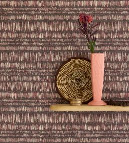 Batik Stripes Wallpaper by Eijffinger Red