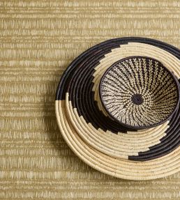 Batik Stripes Wallpaper by Eijffinger Yellow/Ocher