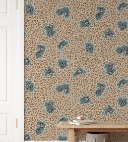 Bea's Swallows Wallpaper by Josephine Munsey Alma and Osney Blue