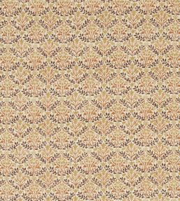Bellflowers Fabric by Morris & Co Chocolate/Tan
