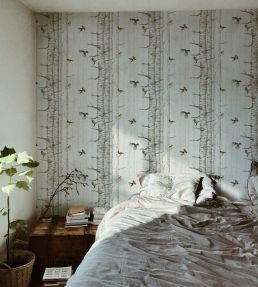 Birch Trees Wallpaper by Coordonne Beige