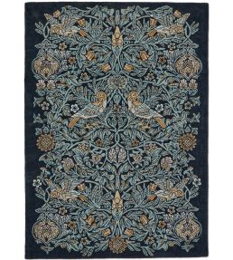 Morris & Co Bird rug Webb's Blue 128308140200 Webb's Blue