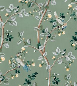 Birds Prosperity Wallpaper by Coordonne Jade