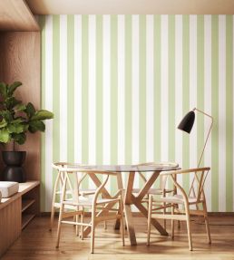 Bloc Stripe Wallpaper by Ohpopsi Indigo
