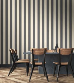 Bloc Stripe Wallpaper by Ohpopsi Indigo