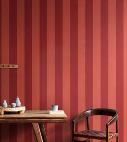 Bloc Stripe Wallpaper by Ohpopsi Indigo