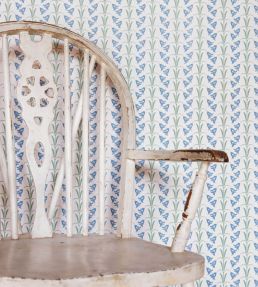 Bluebells Wallpaper by Barneby Gates Blue/Green