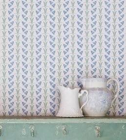 Bluebells Wallpaper by Barneby Gates Blue/Green